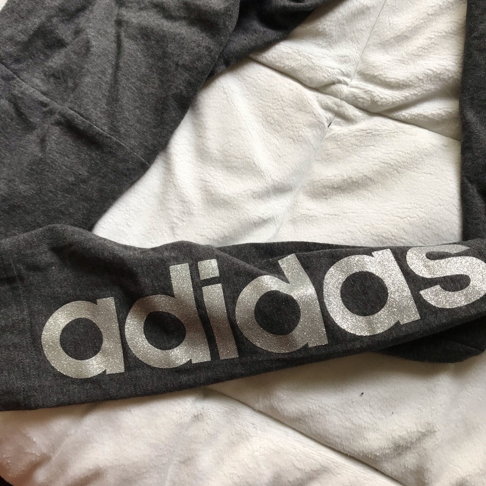 gray adidas leggings